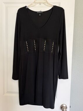 knee length dresses for ladies Secret Sweetheart Neckline Split Maxi Dress Black– Selfie Leslie main image 0